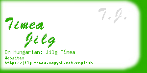 timea jilg business card